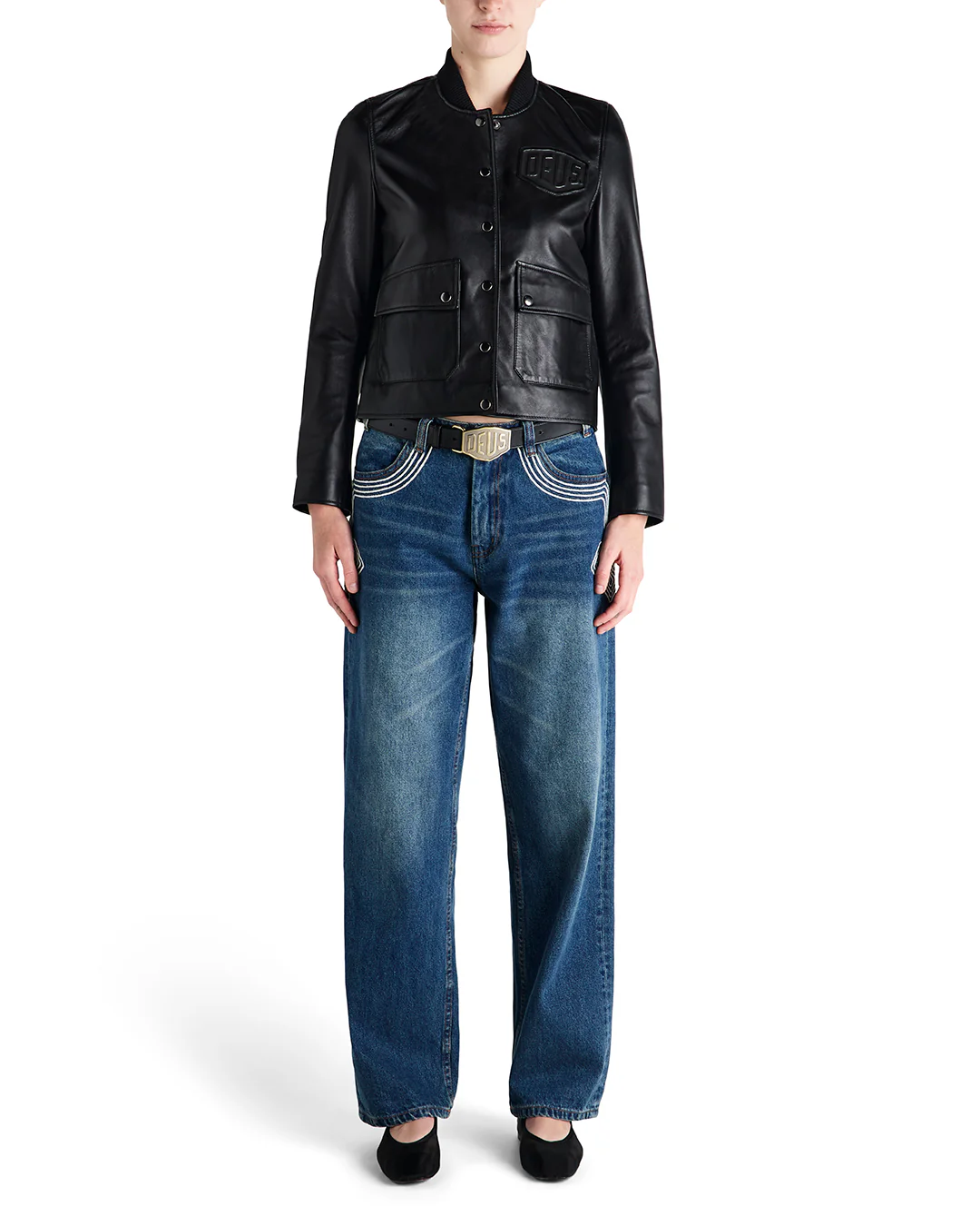 Norton Leather Jacket - Black - Image 3