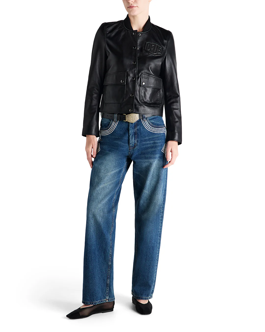 Norton Leather Jacket - Black - Image 4