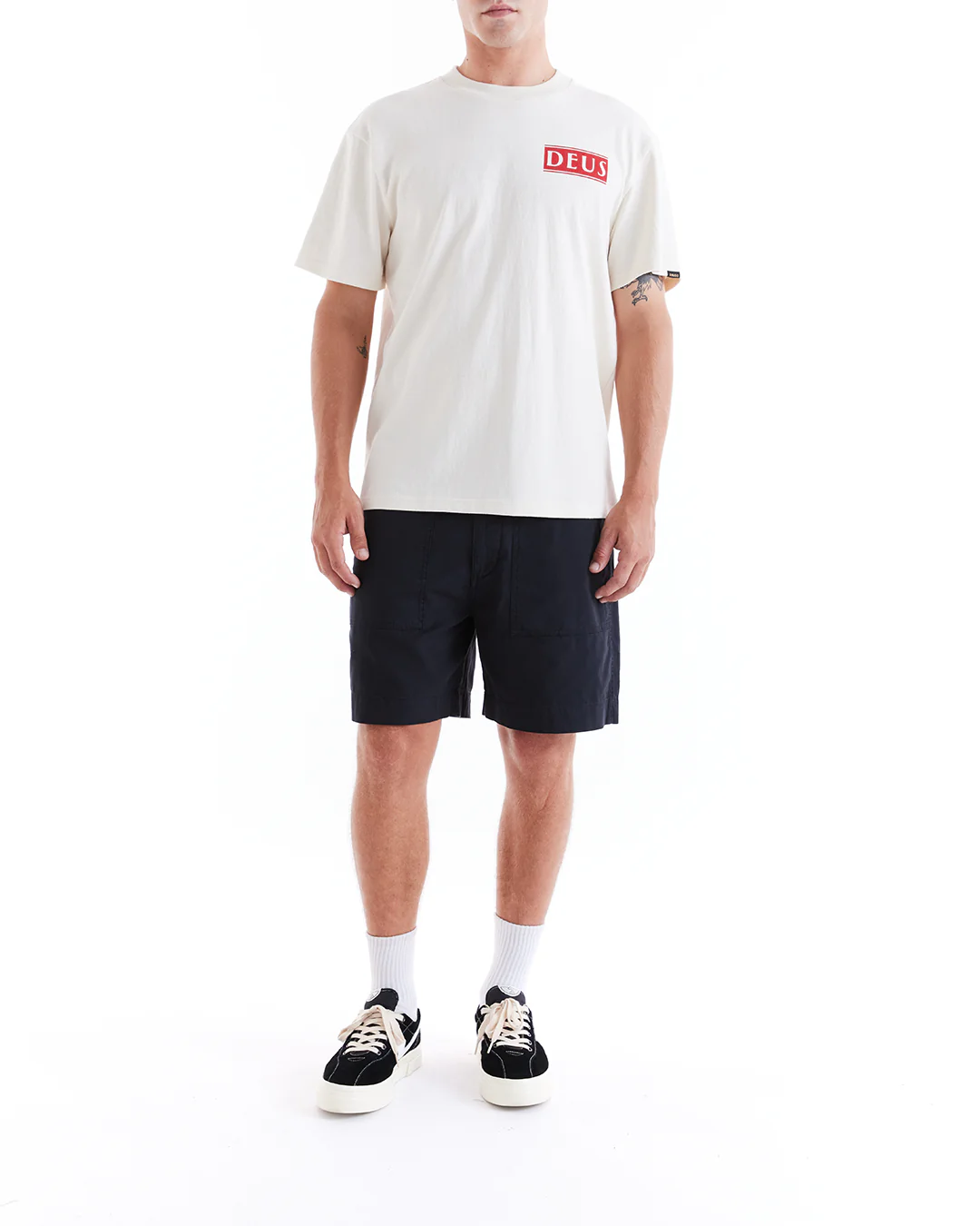 Poplin Harris Fatigue Short - Black - Image 3