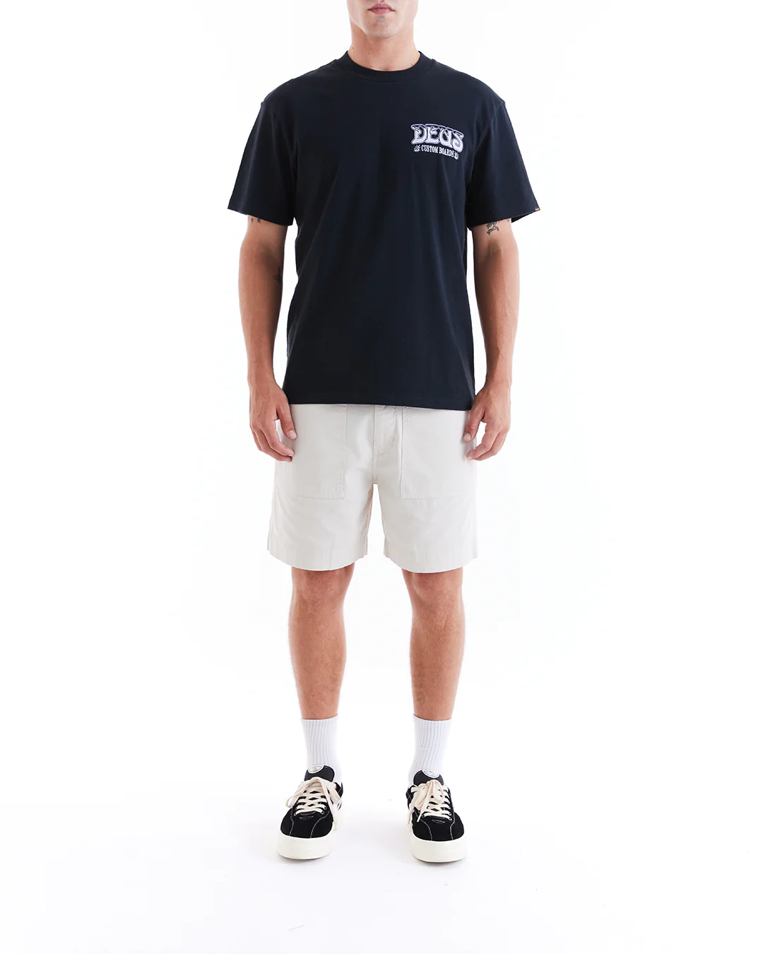 Poplin Harris Fatigue Short - Dirty White - Image 3