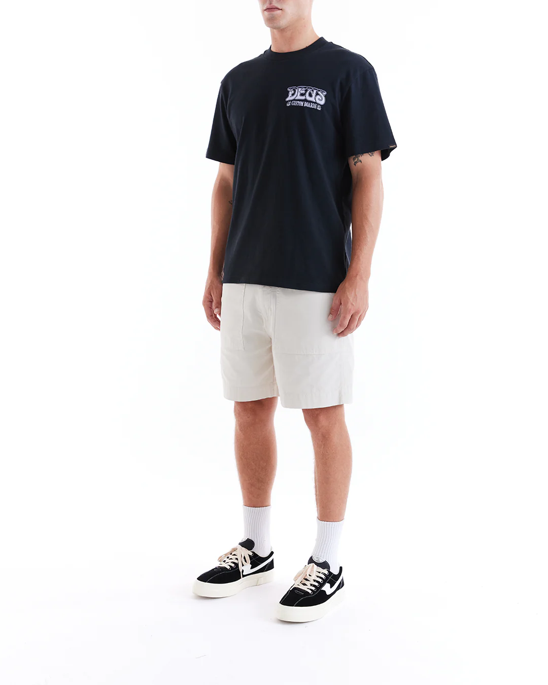 Poplin Harris Fatigue Short - Dirty White - Image 5