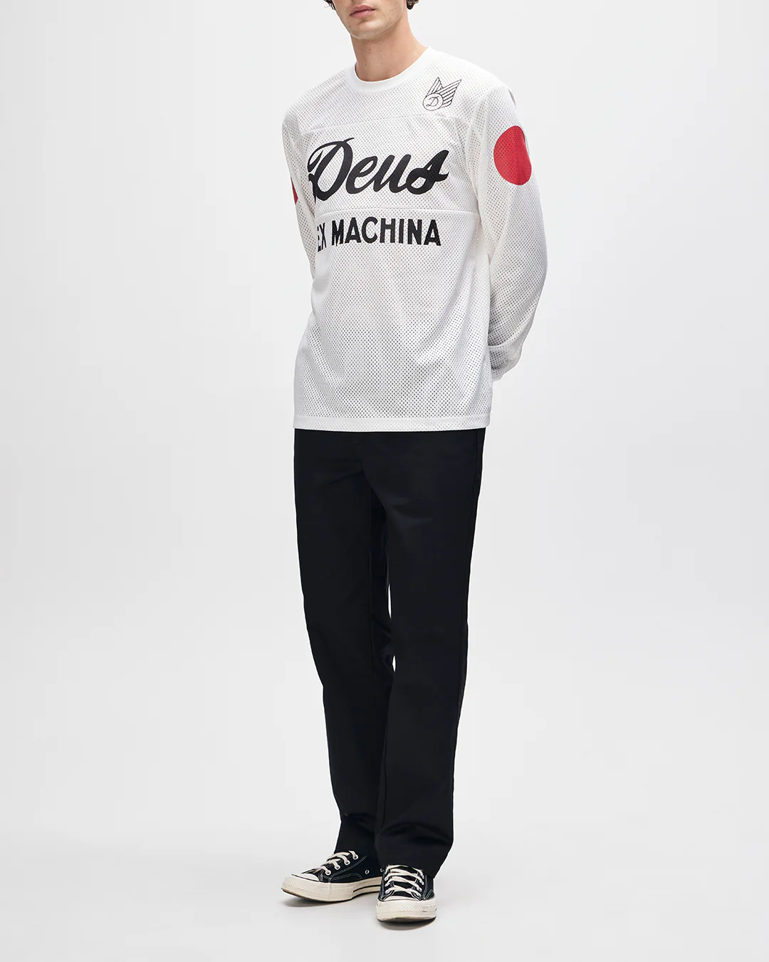 Saber Moto Jersey - Vintage White - Image 7