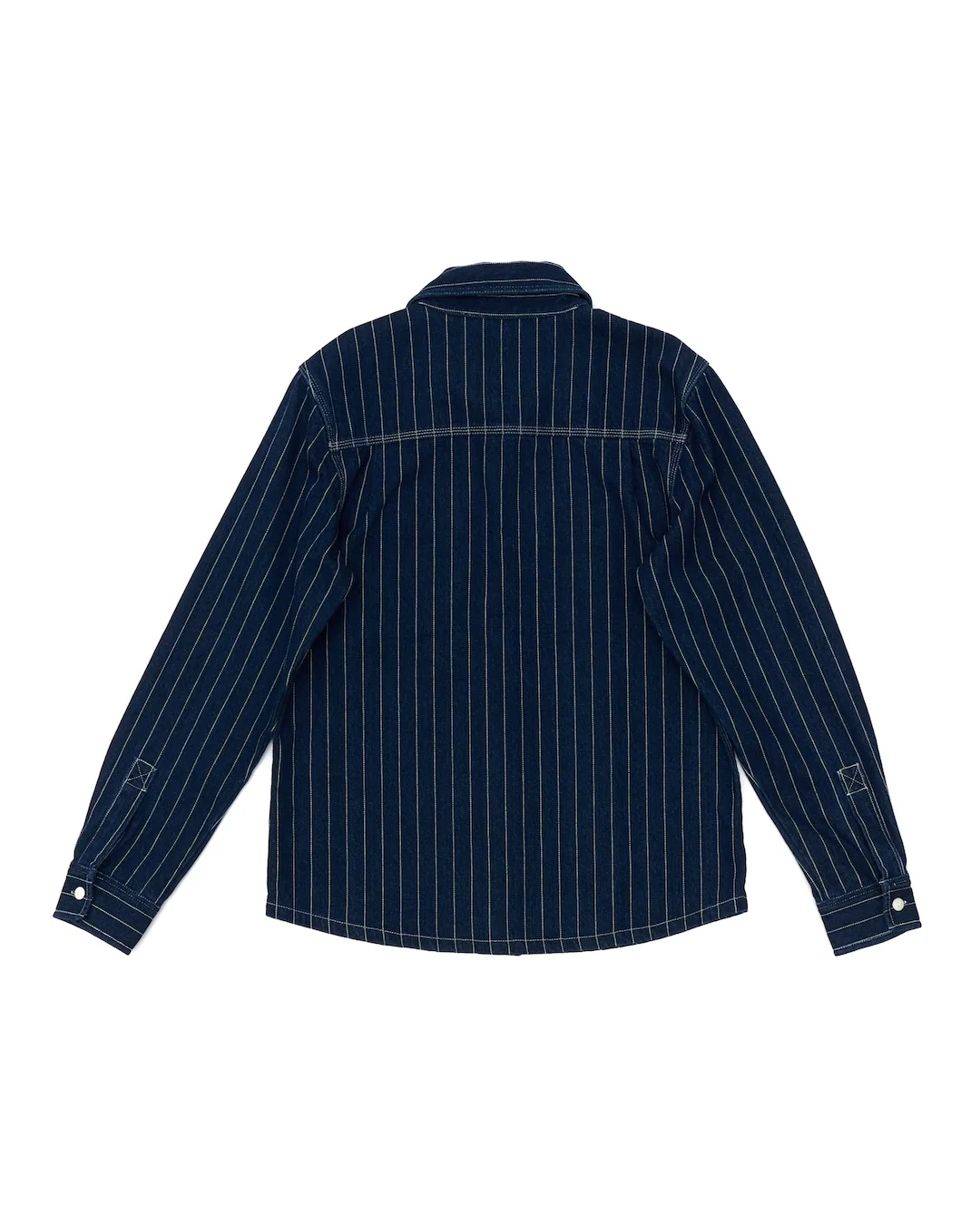 Vacay Stripe Denim Shirt - Indigo - Image 6