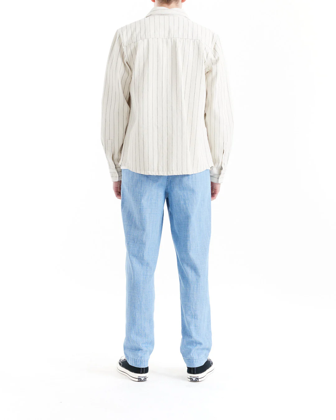 Vacay Stripe Denim Shirt - Natural - Image 4